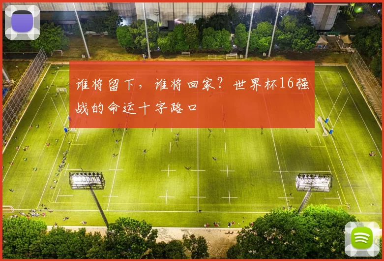 谁将留下,谁将回家?世界杯16强战的命运十字路口